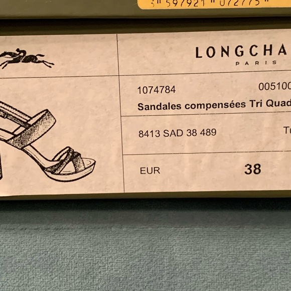 Longchamp Heeled Sandals NWT - Picture 6 of 6